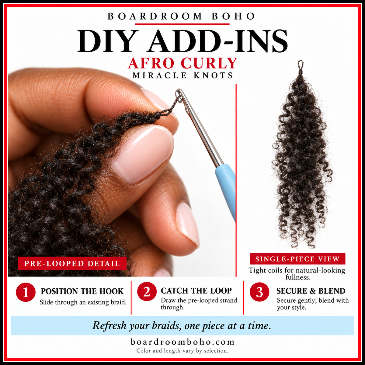 Afro Curly Human Hair - 100G
