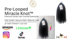 Kinky Straight Human Hair – Pre-Looped Miracle Knots – 100G